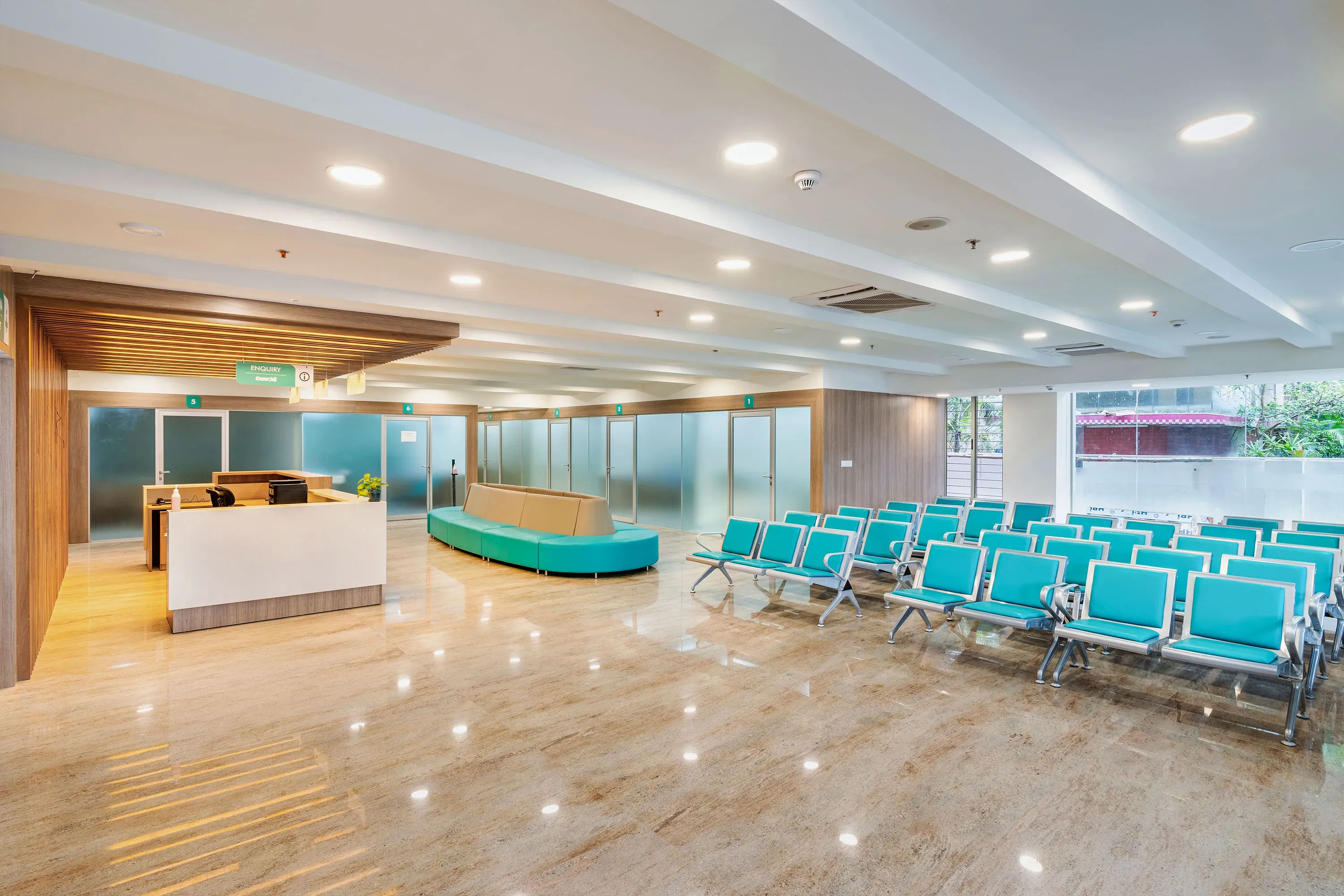 Main Reception & Patient Waiting Lounge Lobby - United Hospital Jayanagar